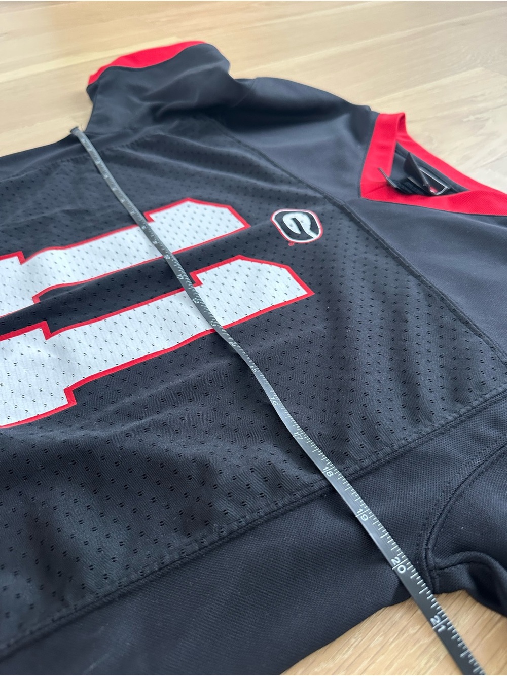 UGA Georgia Football Jersey 11 Kids Size XL Red and Black Athletic Game Day Fit - Picture 3 of 7